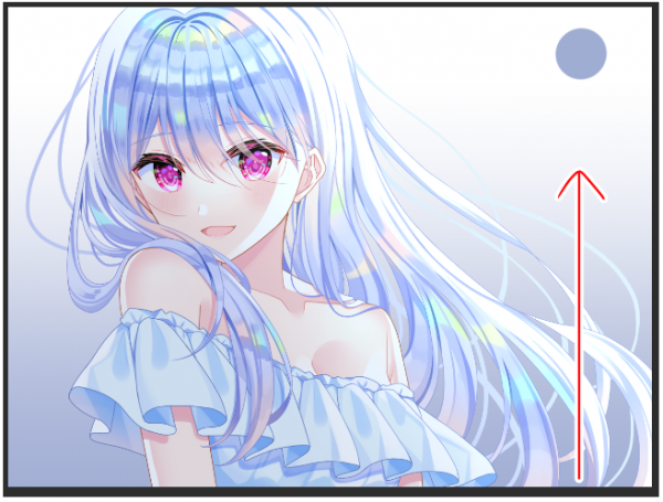 動漫人物後面的背景怎麼畫？使用模糊濾鏡繪製閃光背景