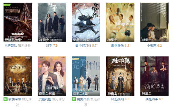 正在熱播劇集安利：近期熱播的10部電視劇，你入坑了幾部呢？