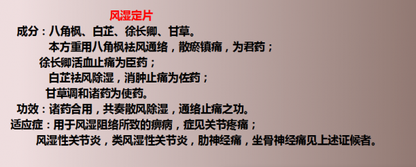 17種用於風溼的中成藥!建議收藏 17種用於風溼的中成藥!建議收藏