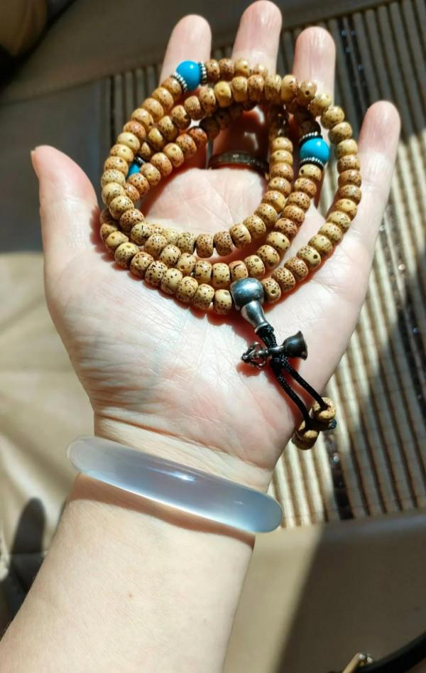 琉璃老珠子+菩提 琉璃老珠子+菩提