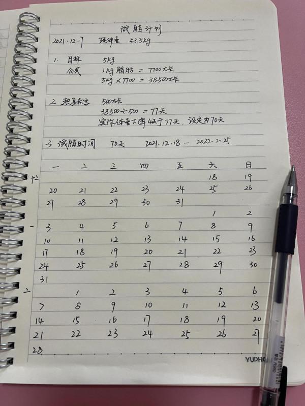 空想不如行動，年前新一輪減脂訓練計劃，期待春暖花開時