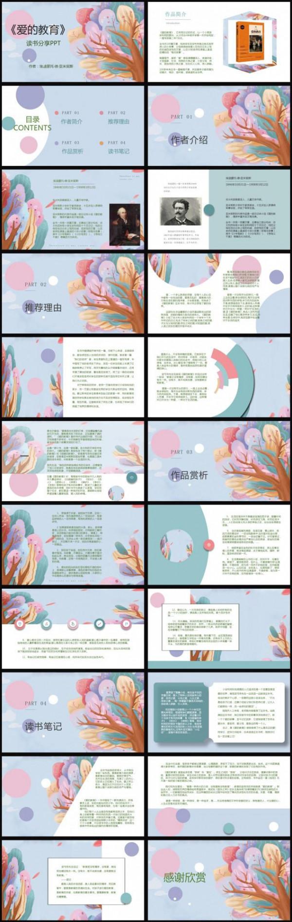 《愛的教育》讀書分享PPT 《愛的教育》讀書分享PPT