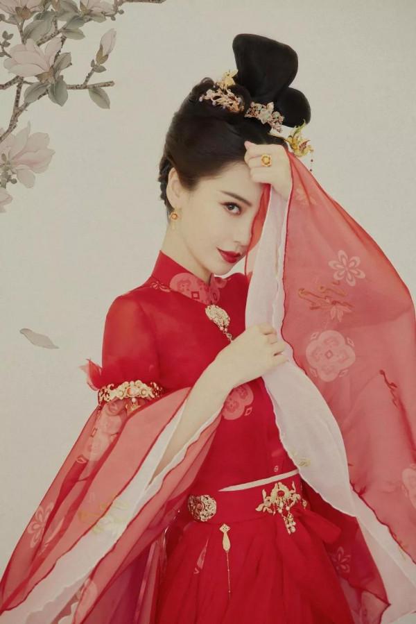 楊穎紅衣古風大片 雲袖遮面 美豔絕倫 楊穎紅衣古風大片 雲袖遮面 美豔絕倫