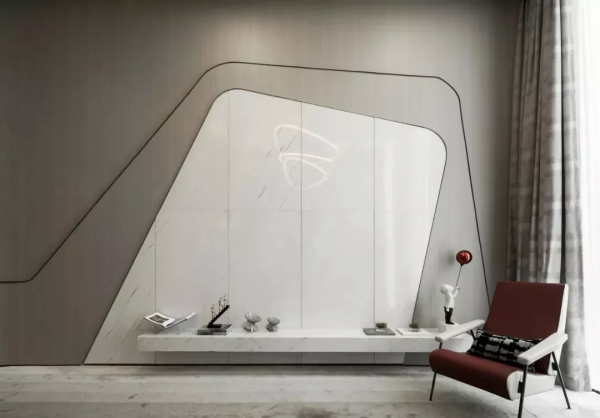 1900㎡售樓處全用灰色大理石，簡直不要太高階