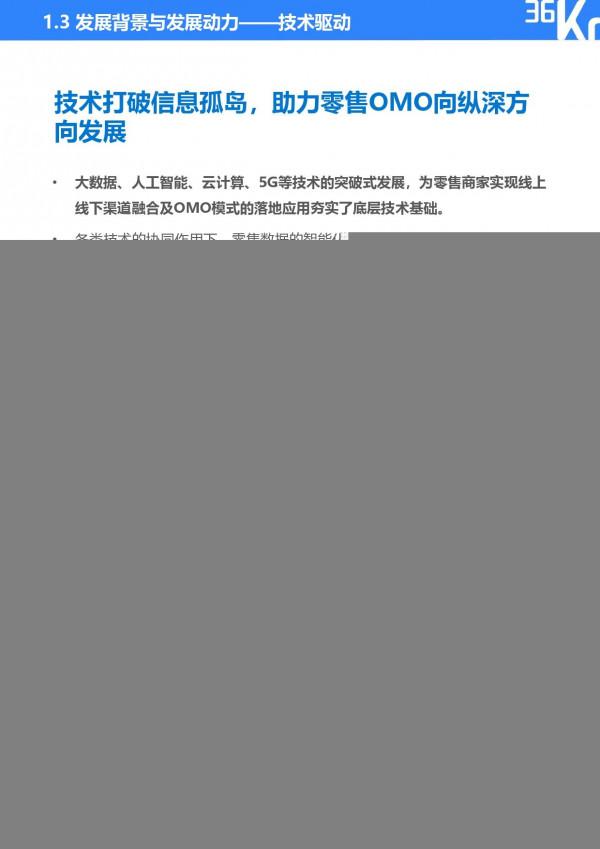 36氪研究院 | 2021年中國零售OMO研究報告 36氪研究院 | 2021年中國零售OMO研究報告