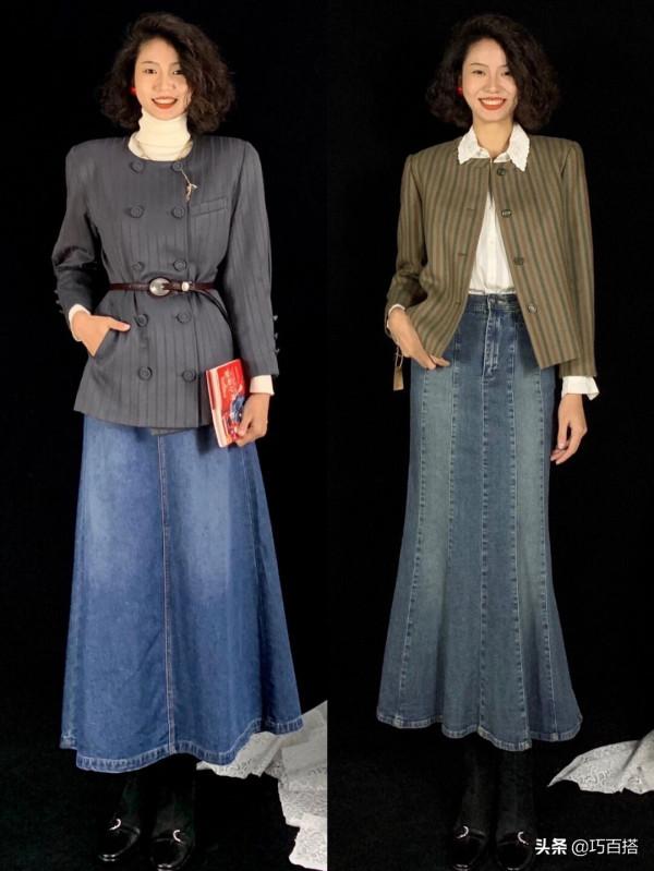牛仔半身裙yyds！腿型不優秀、穿衣臃腫無形的，可以碼住它了