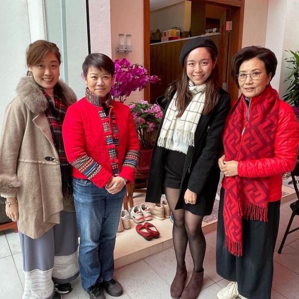 汪明荃羅家英獲後輩拜年 熱鬧滿屋