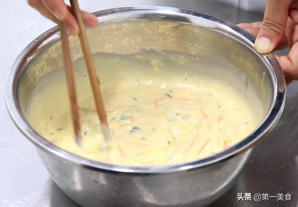 廚師長分享河南特色攤餡子，一攪一攤，金黃柔軟，連早餐都解決了