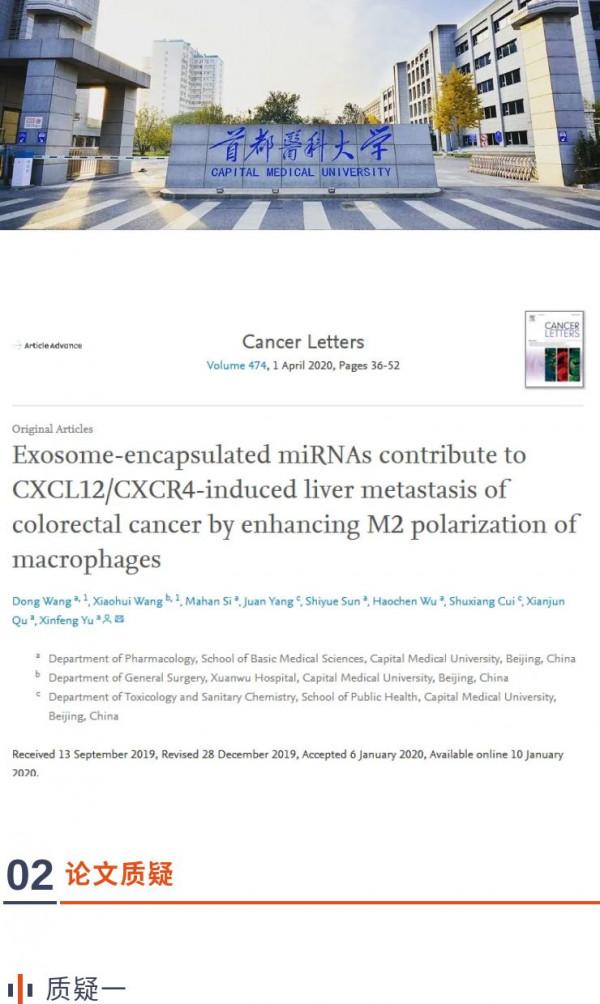首都醫科大學團隊的高分論文因大量圖片重複被質疑 首都醫科大學團隊的高分論文因大量圖片重複被質疑