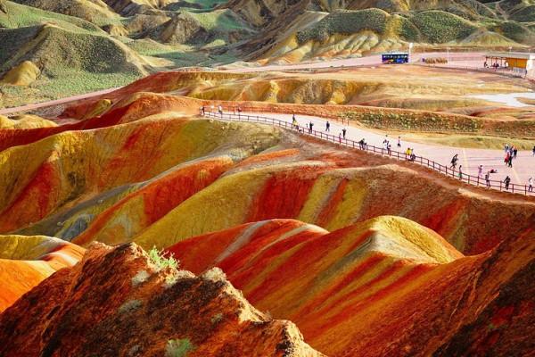 世界地質奇觀美景之中國張掖丹霞地貌