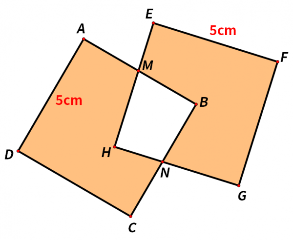 已知正方形邊長為5cm,求陰影面積 已知正方形邊長為5cm,求陰影面積