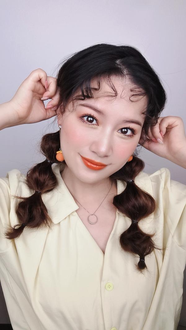 甜暈了！一秒就融化的奶油杏子妝