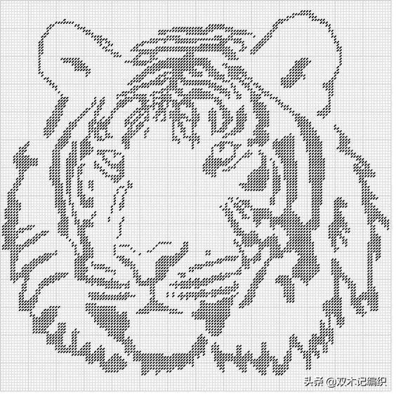 猛虎萌虎 31款老虎主題圖案圖解（2022虎年毛衣圖案集）