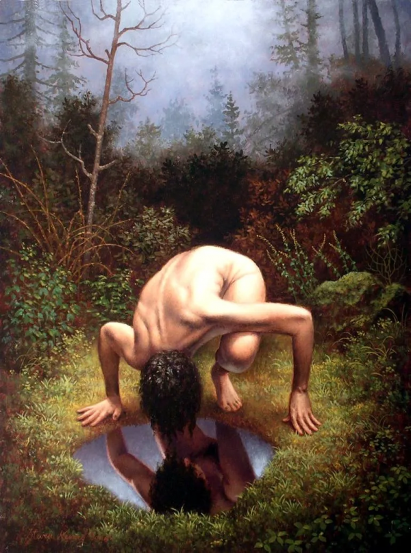 史蒂文-肯尼，大自然的美麗和神秘，在超現實畫作創意中表現