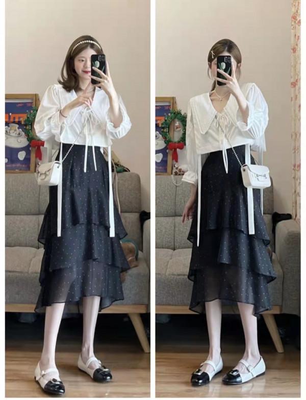 蛋糕裙搭配什麼上衣好看