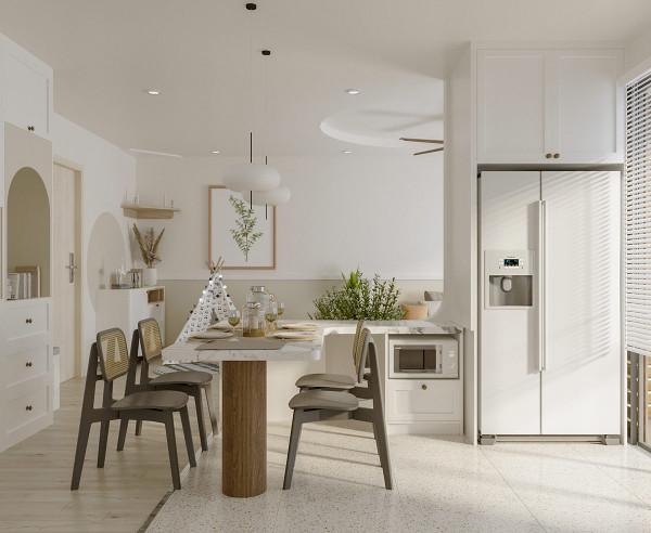 白色簡約家裝設計，乾淨利落的戶型