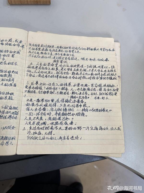 這個抄滿了詩的本子，跟著我漂泊了許多地方，我一直捨不得丟棄