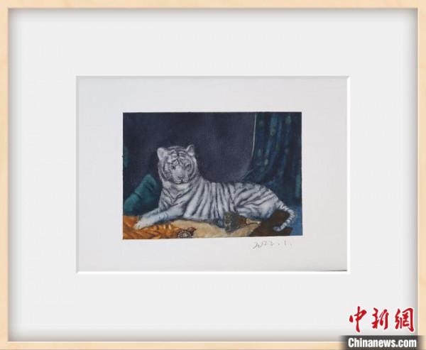 萌虎&OpenCurlyDoubleQuote;闖入&rdquo;世界名畫