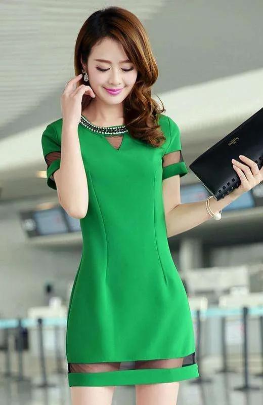 詩詞•綠色連衣裙少女