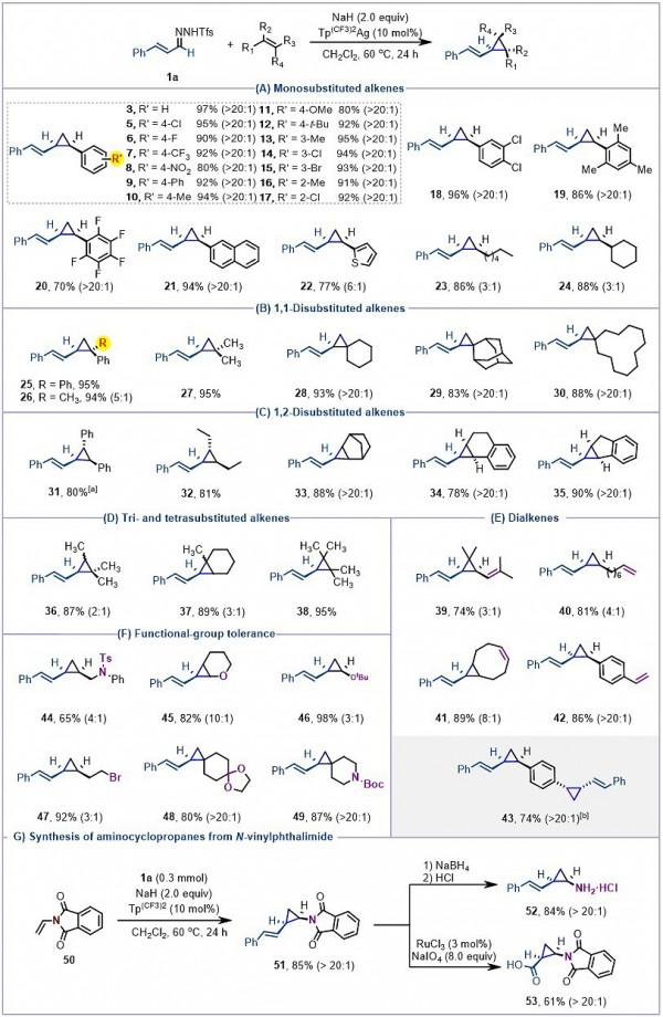 烯基銀卡賓 源自磺醯腙 簡便又實用