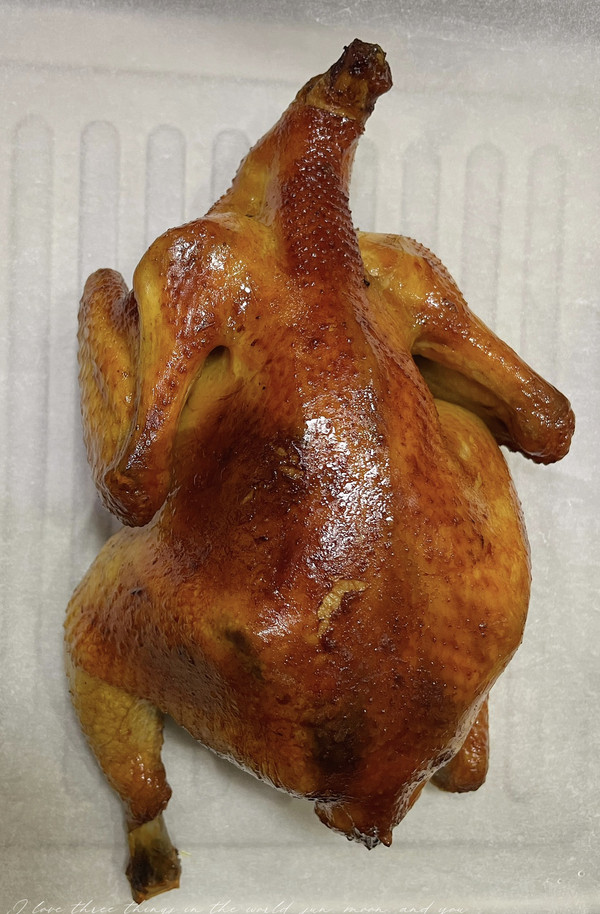 外焦裡嫩爆汁烤全雞-烤箱版