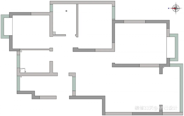 107平現代混搭灰粉色三室婚房 107平現代混搭灰粉色三室婚房