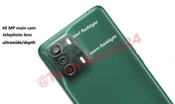 「搞事」眼熟FindX3 綠色機身火山口設計 傳音5G新機曝光 「搞事」眼熟FindX3 綠色機身火山口設計 傳音5G新機曝光