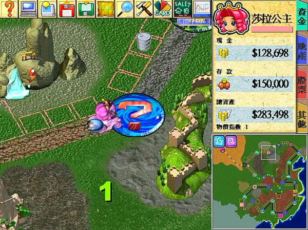 大富翁4,地圖上的大場景,人物站上去會發生什麼? 大富翁4,地圖上的大場景,人物站上去會發生什麼?