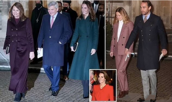 凱特孃家弟媳首次出席王室活動，一身千格鳥西服套裝，貴氣又惹眼