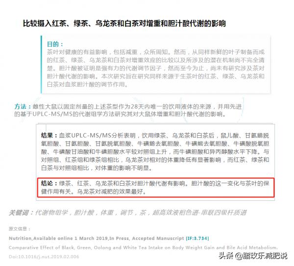 減肥，喝紅茶、綠茶、烏龍茶還是白茶？