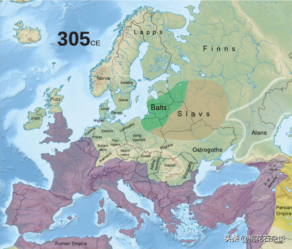 歐洲民族大遷徙，匈人驅動，滅亡羅馬，奠定現代族群分佈