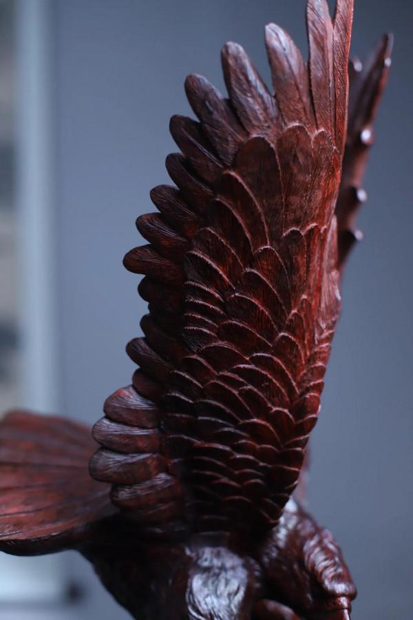 小葉紫檀大展宏圖老鷹