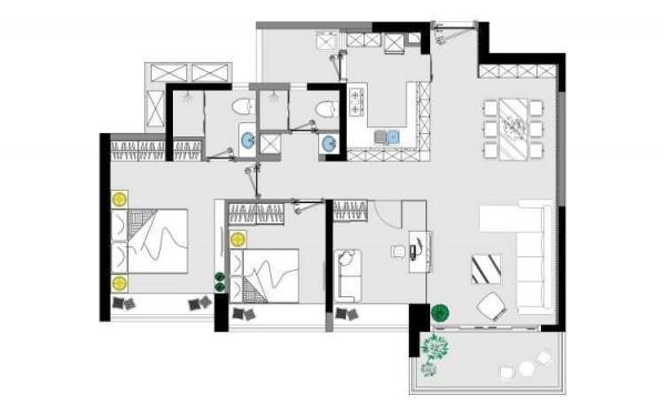 大膽地打掉牆壁,完美解決室內的採光和通風,這個設計好有創意 大膽地打掉牆壁,完美解決室內的採光和通風,這個設計好有創意