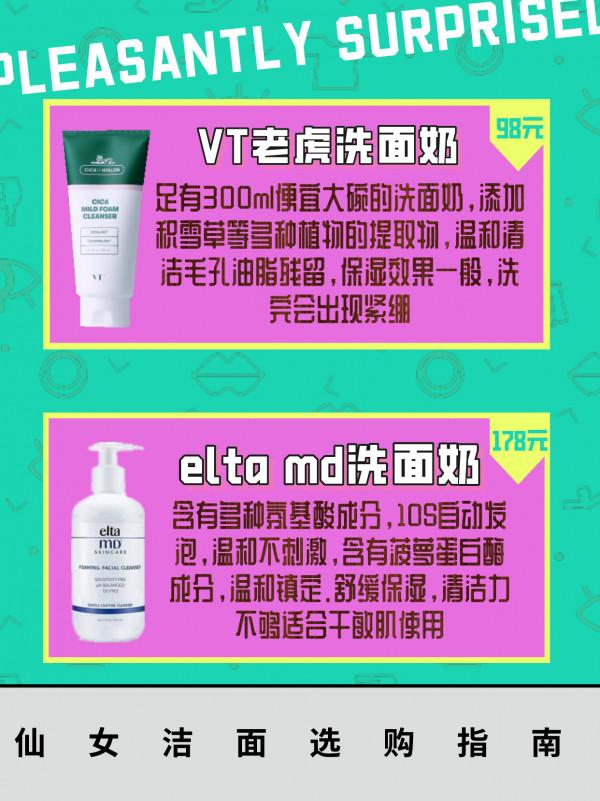 洗面奶只要選的對好面板人人都會有