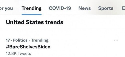 貨架又空了?美國網友惡搞,用一個辦法填滿了 貨架又空了?美國網友惡搞,用一個辦法填滿了