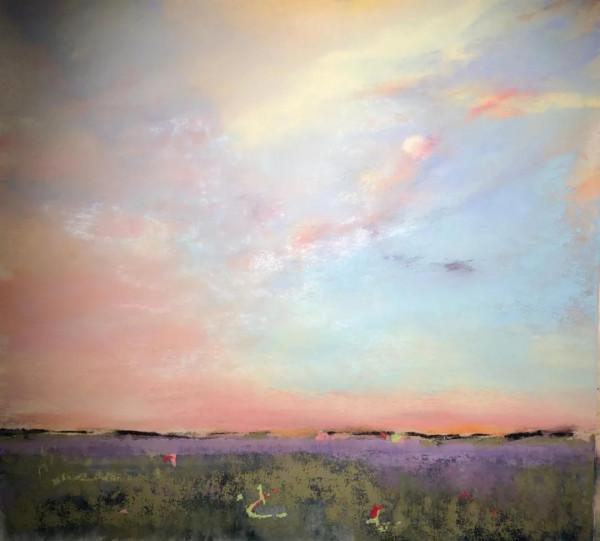 比利時女畫家伊芙&CenterDot;米勒粉彩畫中的天空之美，風景中最具情感