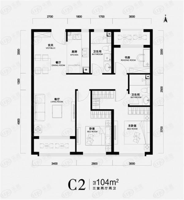 好住丨石景山臨鐵稀缺兩居 中海寰宇天下天賦戶型解析