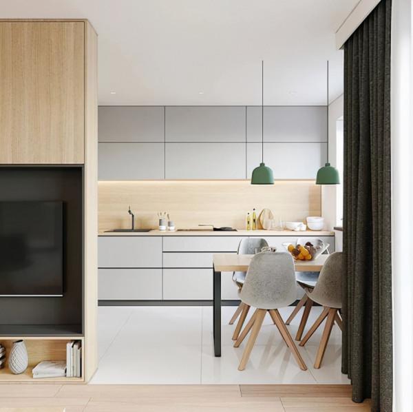 45㎡小戶型簡約清新，太美了