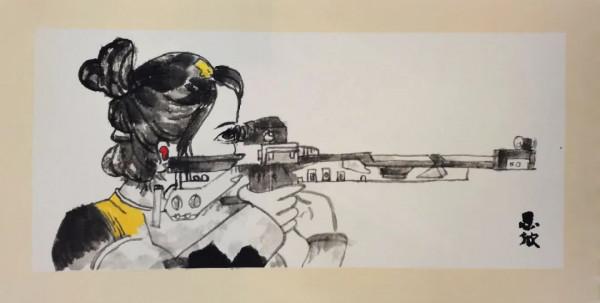 “我心中的奧運健兒”詩書畫作品（19）