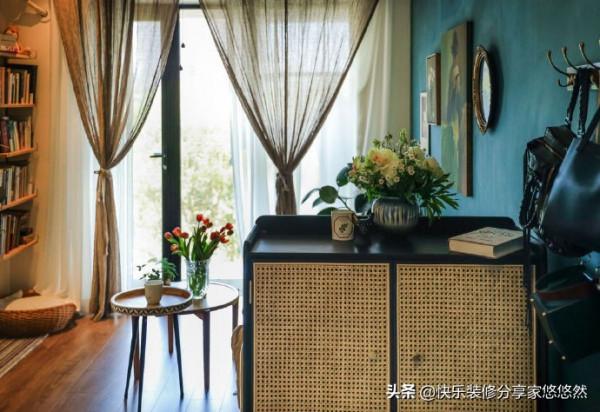 小空間的色彩大運用 用復古綠打造44㎡溫馨撞色小屋