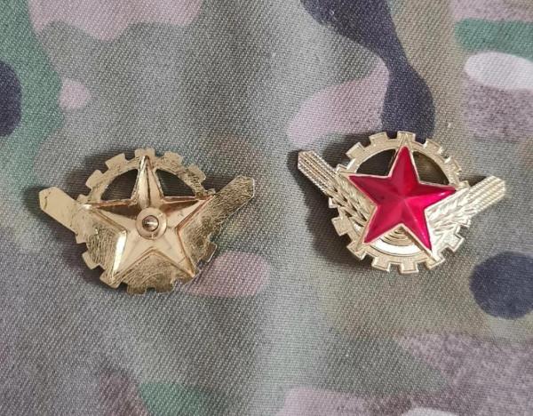 退役徽章欣賞（八七式三軍領花）