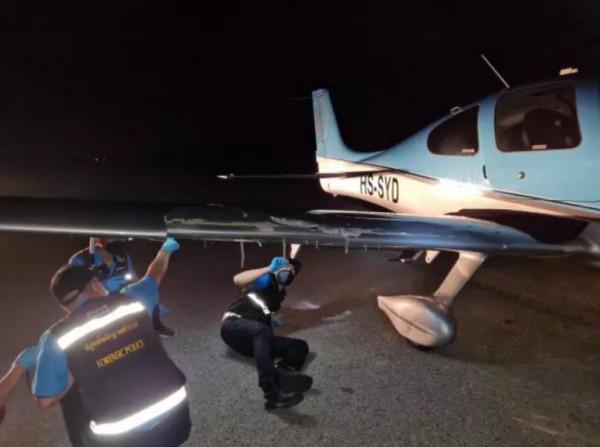 泰國男子晚上去機場跑道跑步，沒想到，卻被降落的飛機削成了兩半