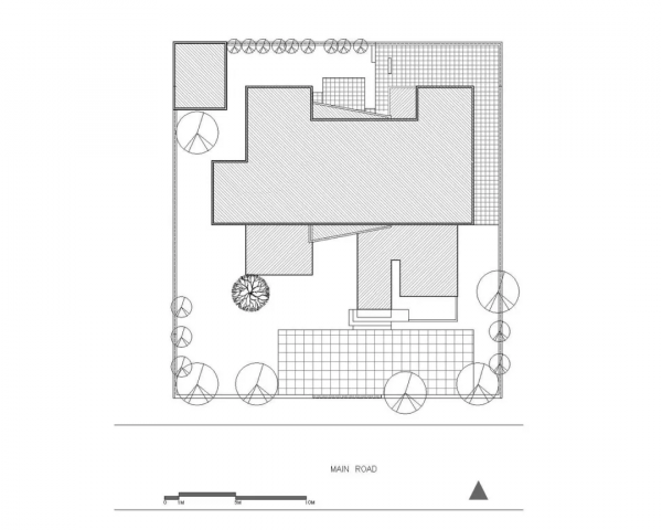 印度西杜住宅,懸浮的磚盒 印度西杜住宅,懸浮的磚盒