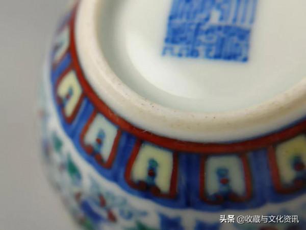 清中期乾隆鬥彩纏枝蓮筆洗鑑賞