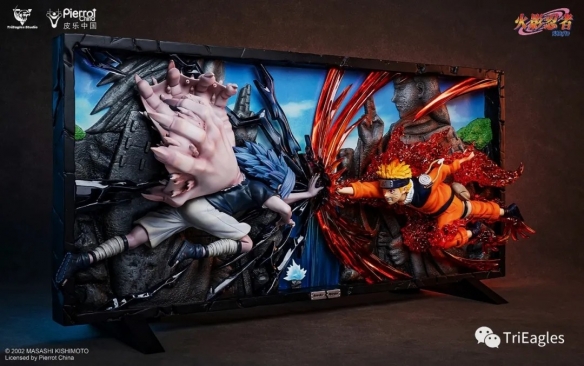 《火影忍者》佐助VS鳴人雕像:終焉之谷決戰完美定格 《火影忍者》佐助VS鳴人雕像:終焉之谷決戰完美定格