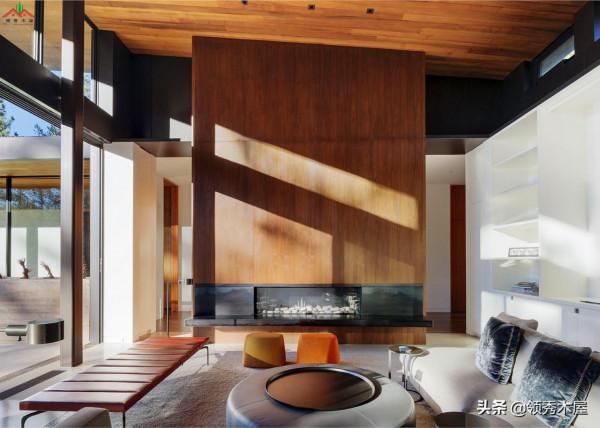 混凝土基礎鋼材作框架結構木材作裝飾吊頂這樣的現代風格木屋好嗎