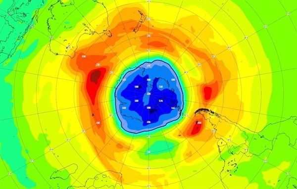 南極臭氧空洞異常增大 面積已超南極洲 南極臭氧空洞異常增大 面積已超南極洲