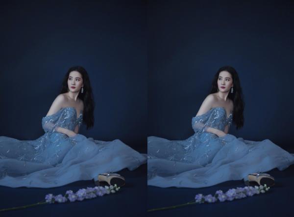 劉亦菲不同於一般小花,藍色紗裙盡顯女性溫柔,美得挺高階 劉亦菲不同於一般小花,藍色紗裙盡顯女性溫柔,美得挺高階