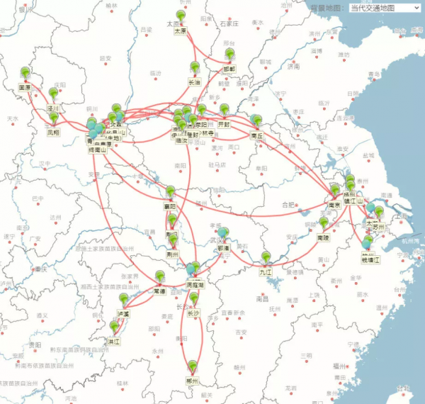 當李白杜甫的旅行足跡被做成地圖，差點密恐