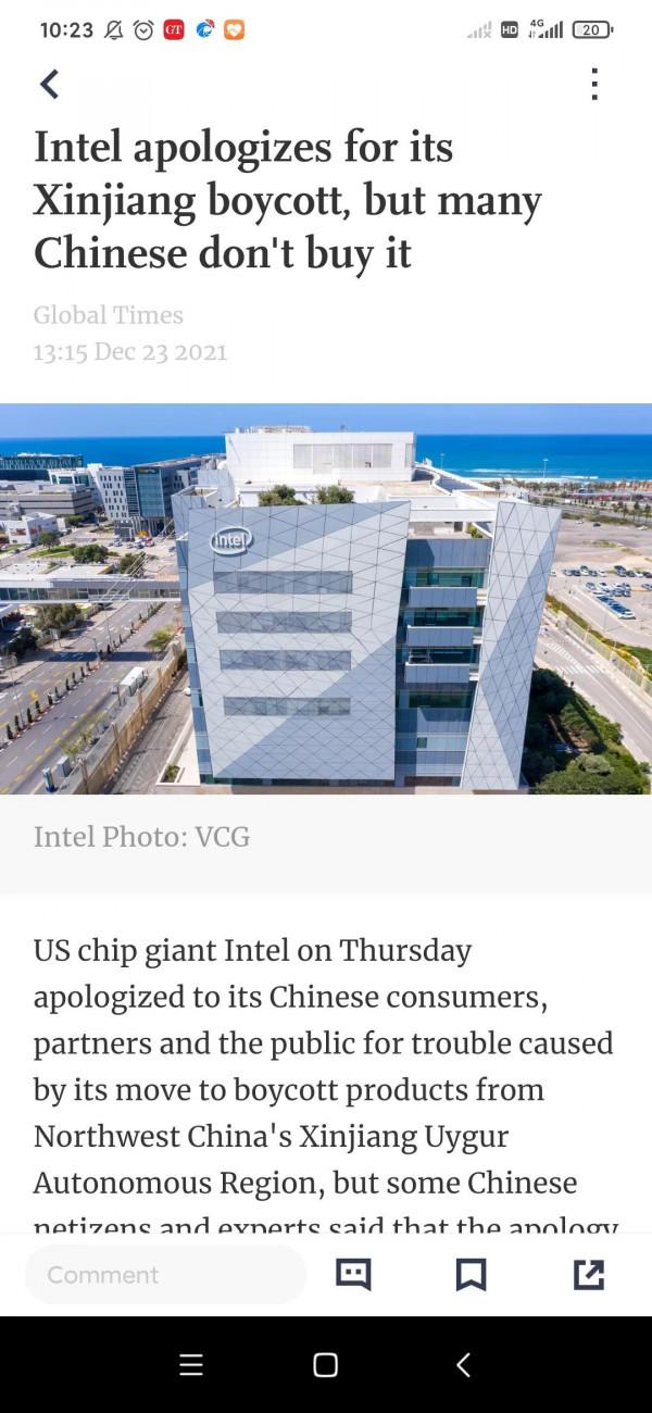 Intel高估自己的能力，現在道歉也沒用